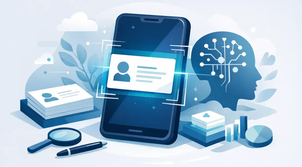 Scanner biglietti da visita con AI: cosa conta