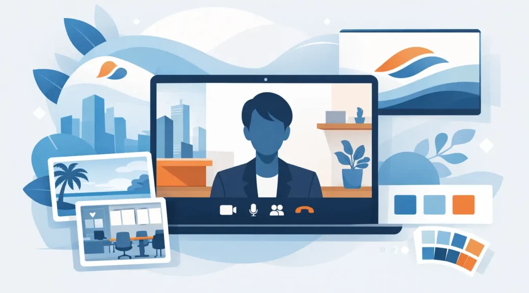 Sfondi videocall brandizzati per aziende