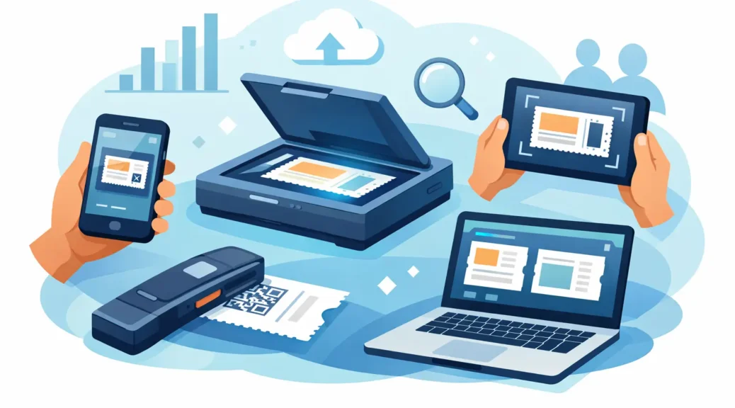 Strumenti scan biglietti cartacei per team
